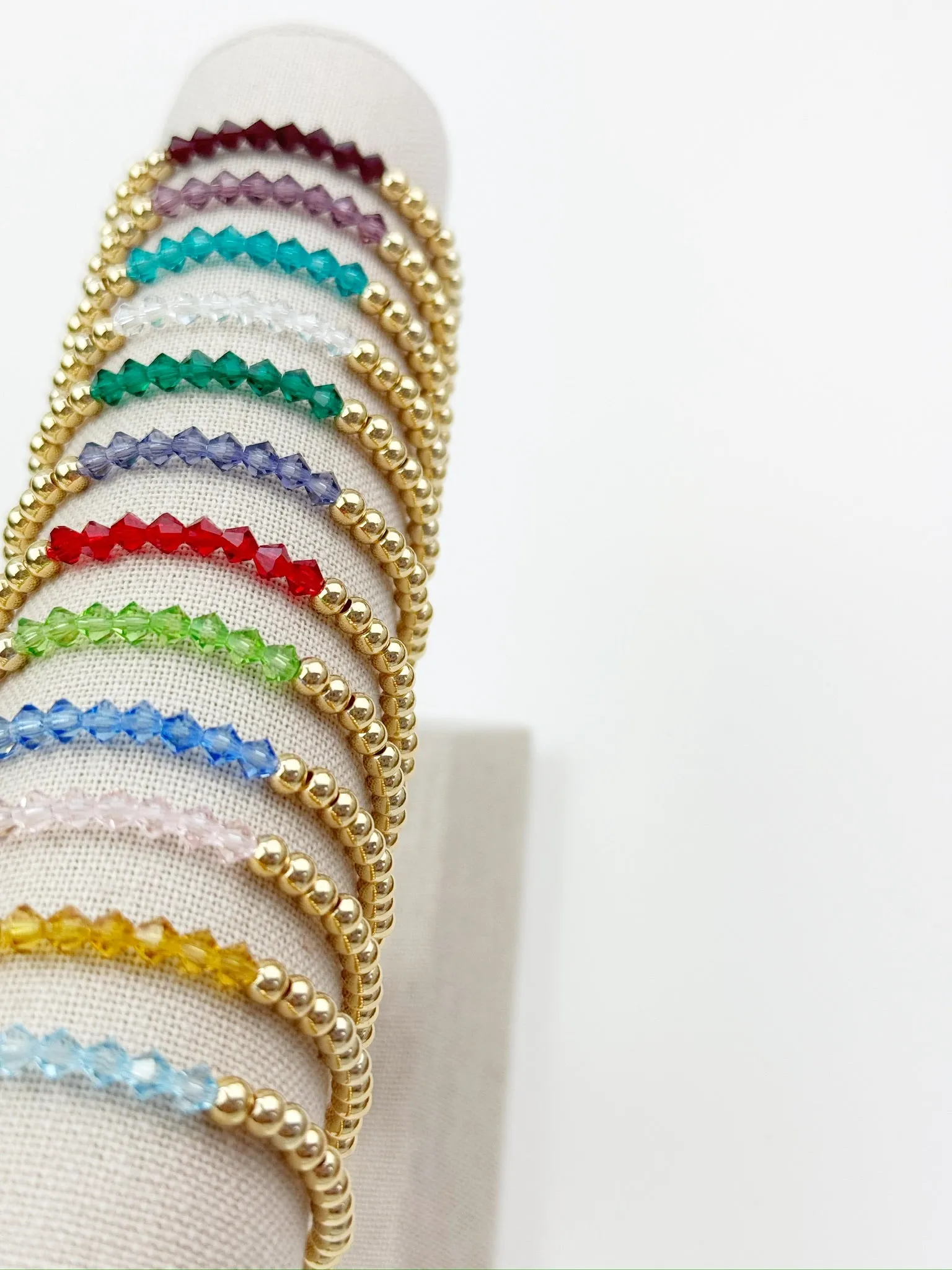 Individual Birthstone Beaded Bracelet