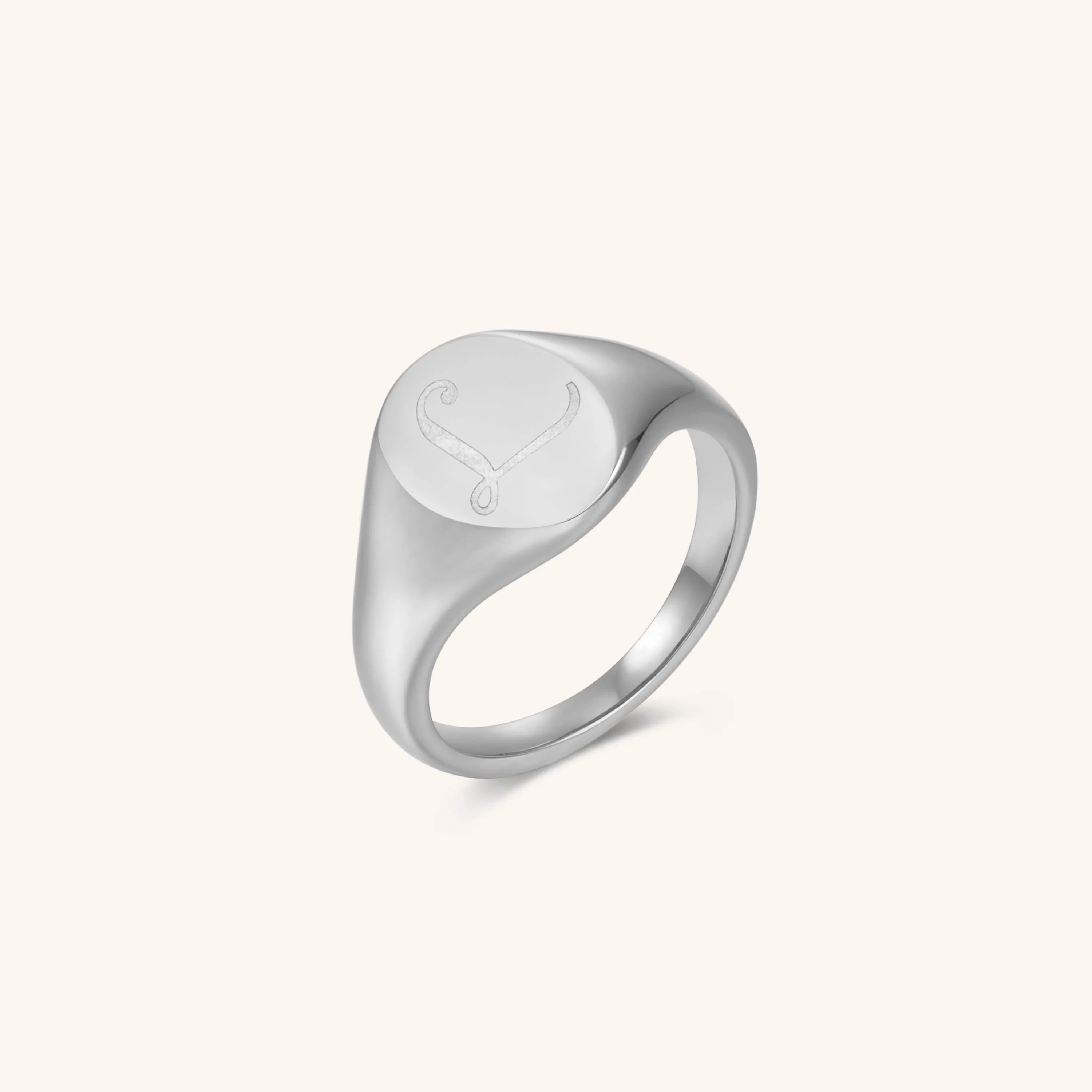 Initial Signet Ring - L