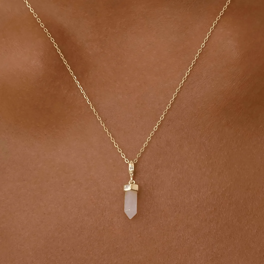 Intention of Love Rose Quartz Pendant