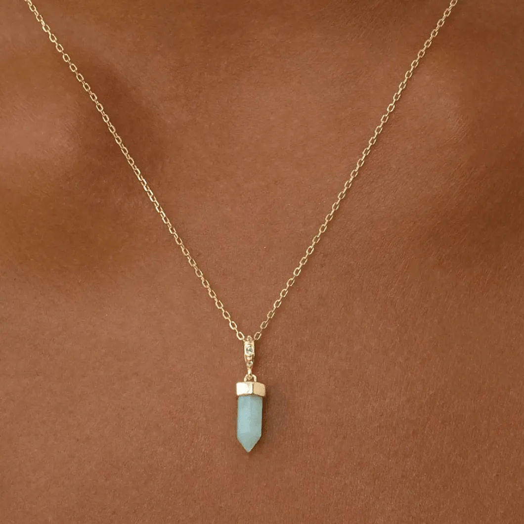 Intention of Truth Amazonite Pendant