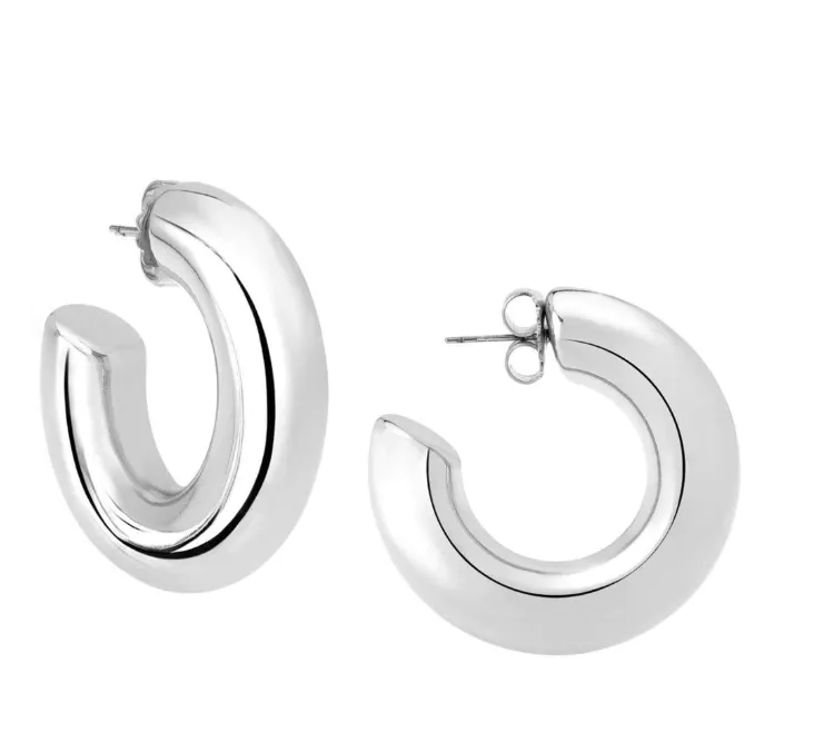 Janis Savitt Medium Hoop Earrings (Various Colors)