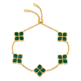 Joory / Bracelet Malachite Gold