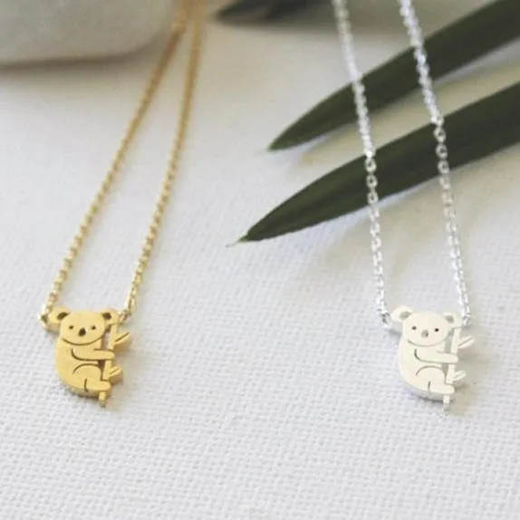 Koala Gold Plated Pendant Necklace