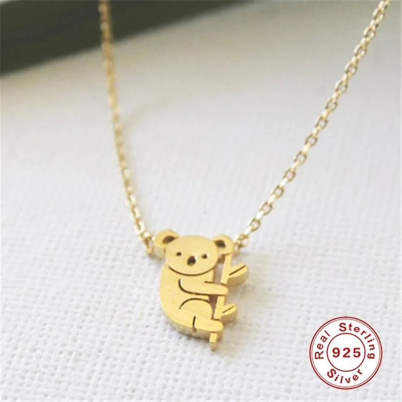 Koala Gold Plated Pendant Necklace