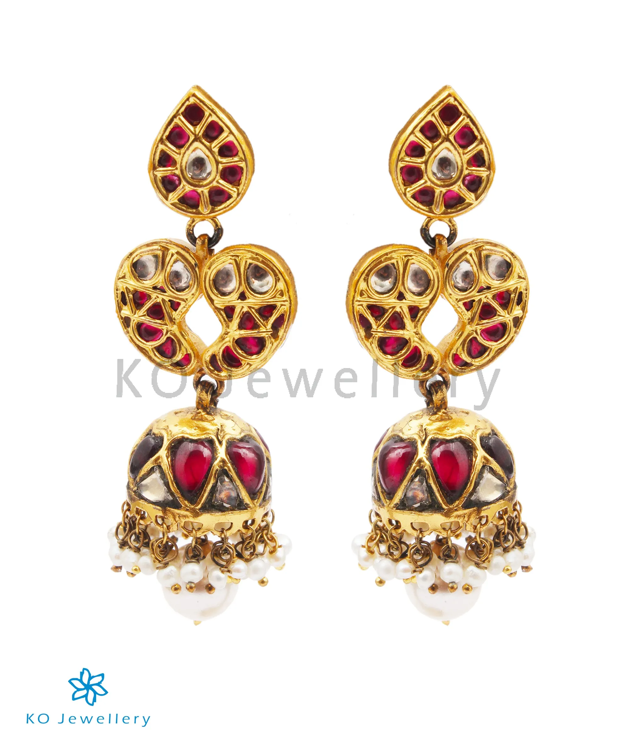 kundan jhumkas -1