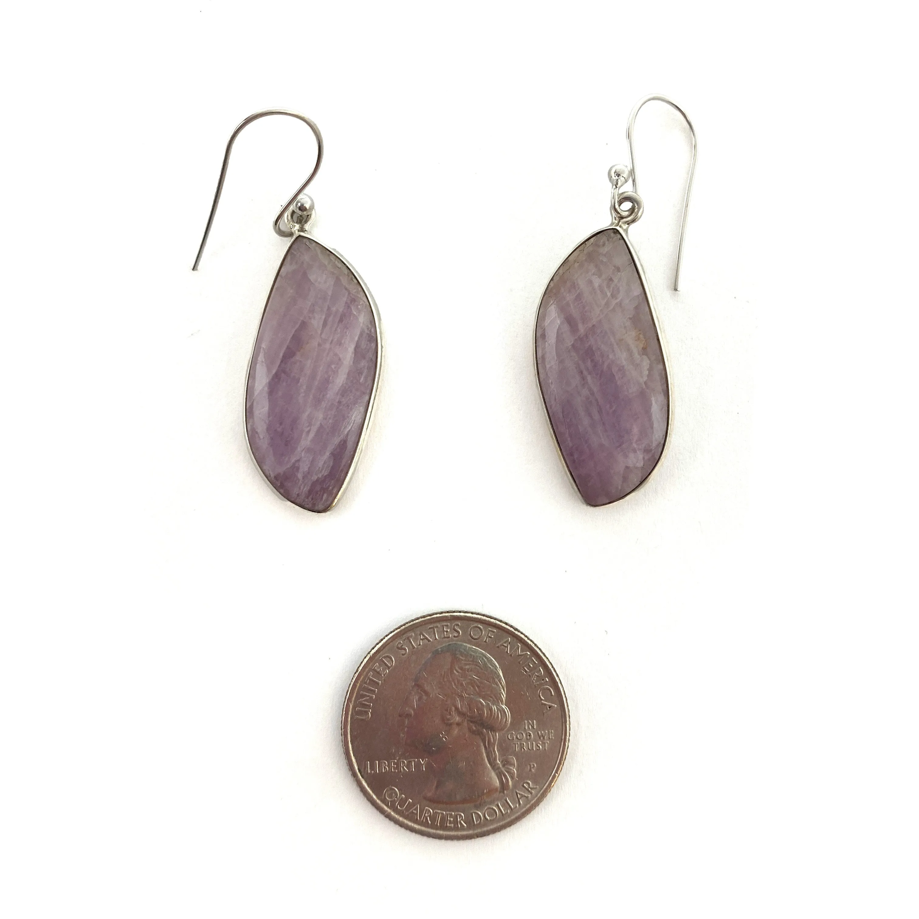 Kunzite Hook Earrings