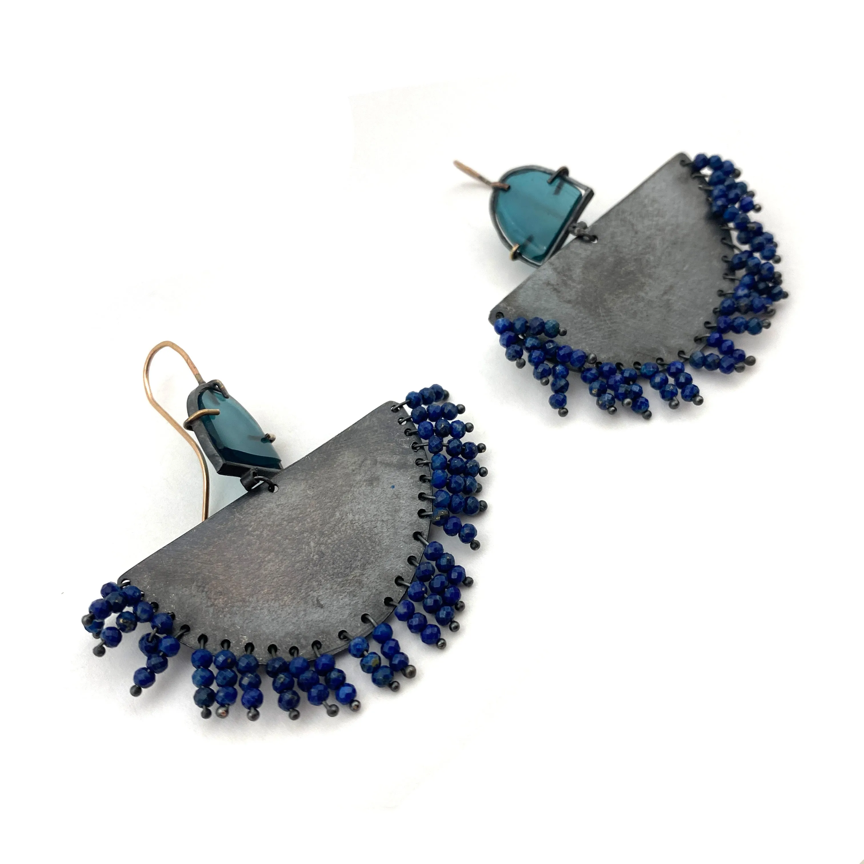 Lapis Fringe Earrings