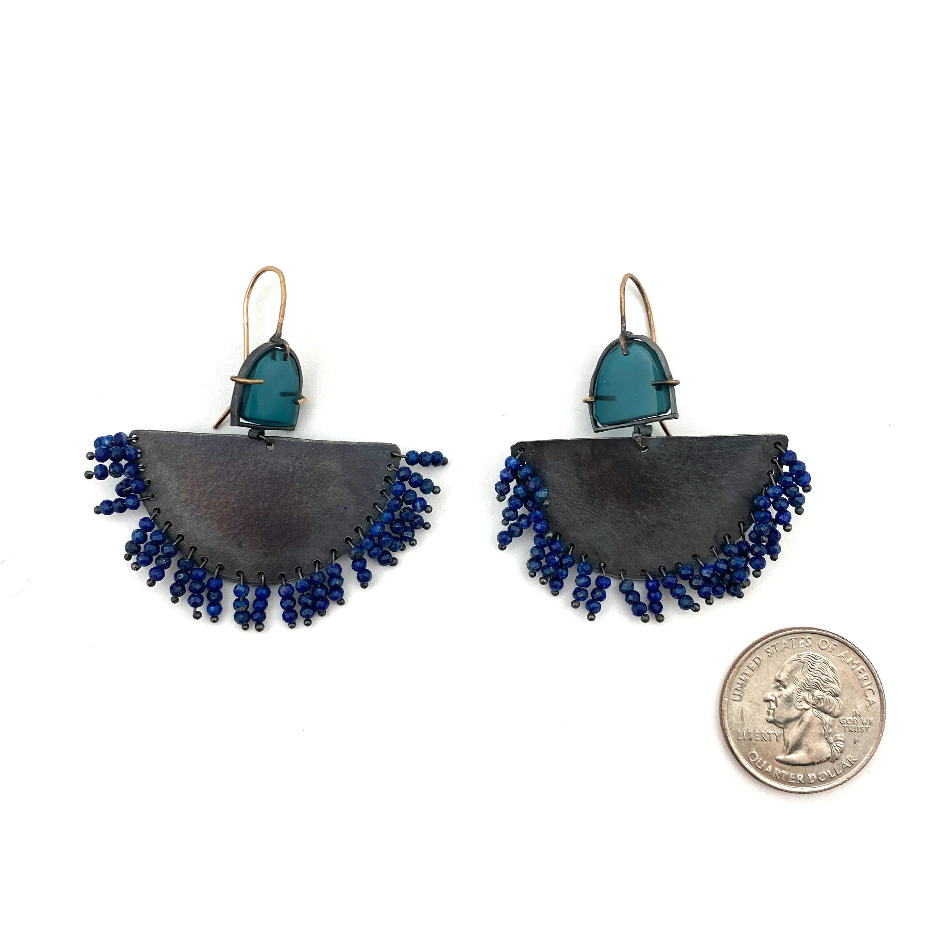 Lapis Fringe Earrings