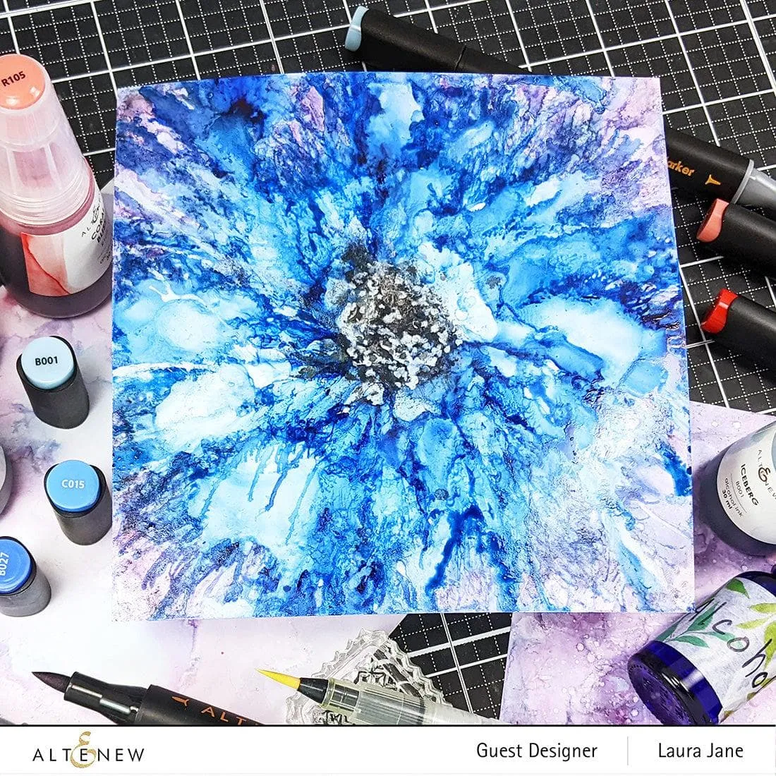 Lapis Lazuli Alcohol Ink