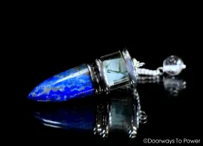 Lapis Lazuli & Aquamarine Crystal Pendulum