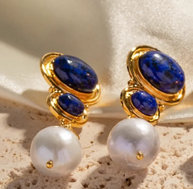 Lapis Lazuli Elegance Earrings