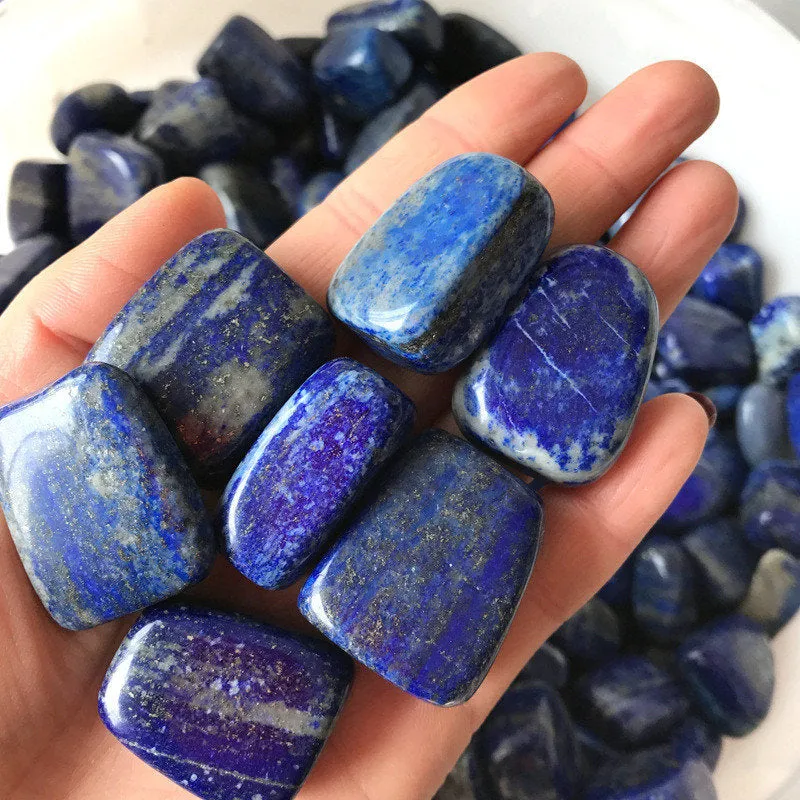 Lapis Lazuli Tumbled Stone - Throat Chakra Stone - Tumbled Lapis Lazuli - Healing Crystals and Stones - Lapis Lazuli Crystal - Gemstone