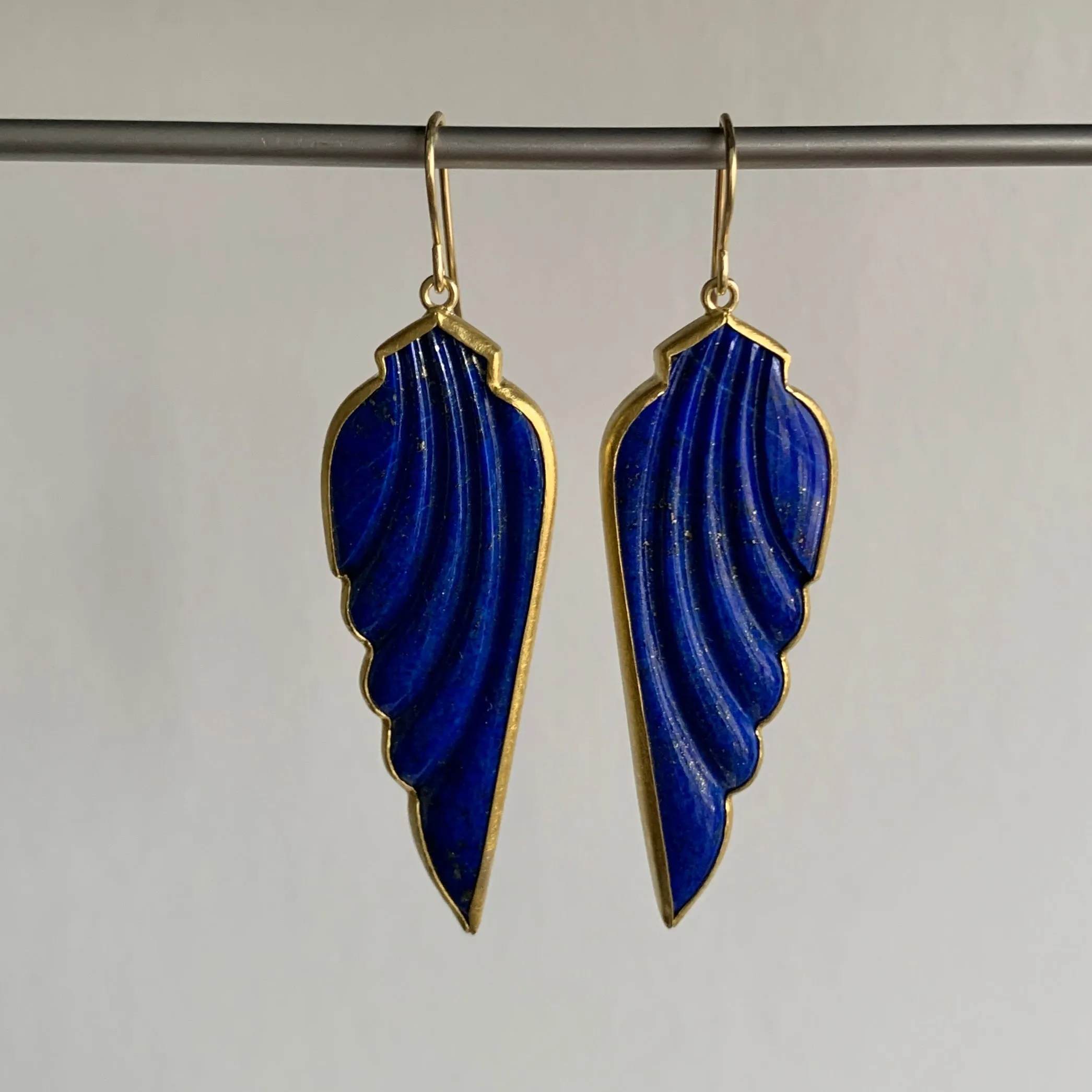 Lapis Wing Earrings