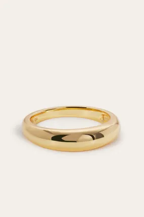 Lara band gold vermeil ring