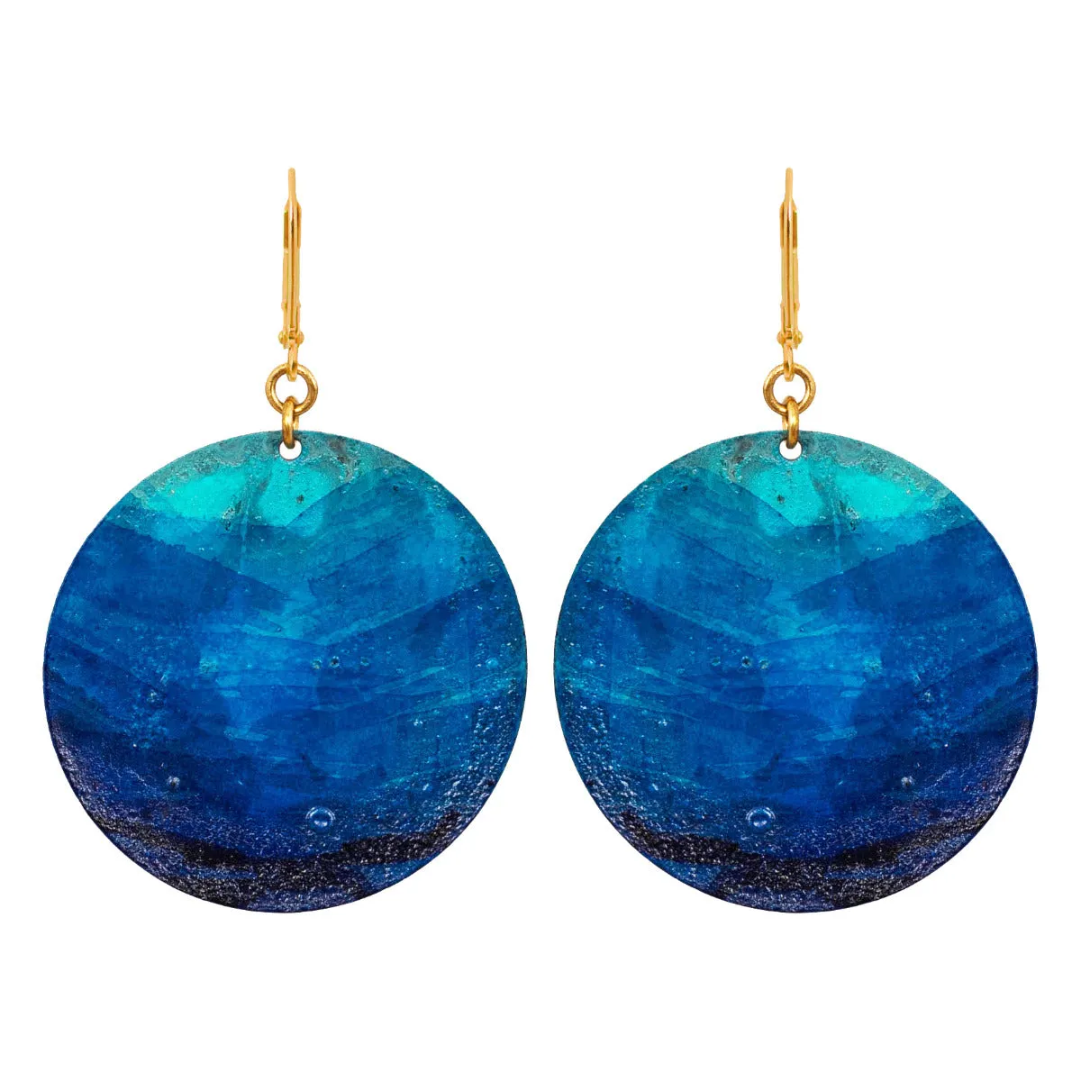 Lazuli Round Earrings