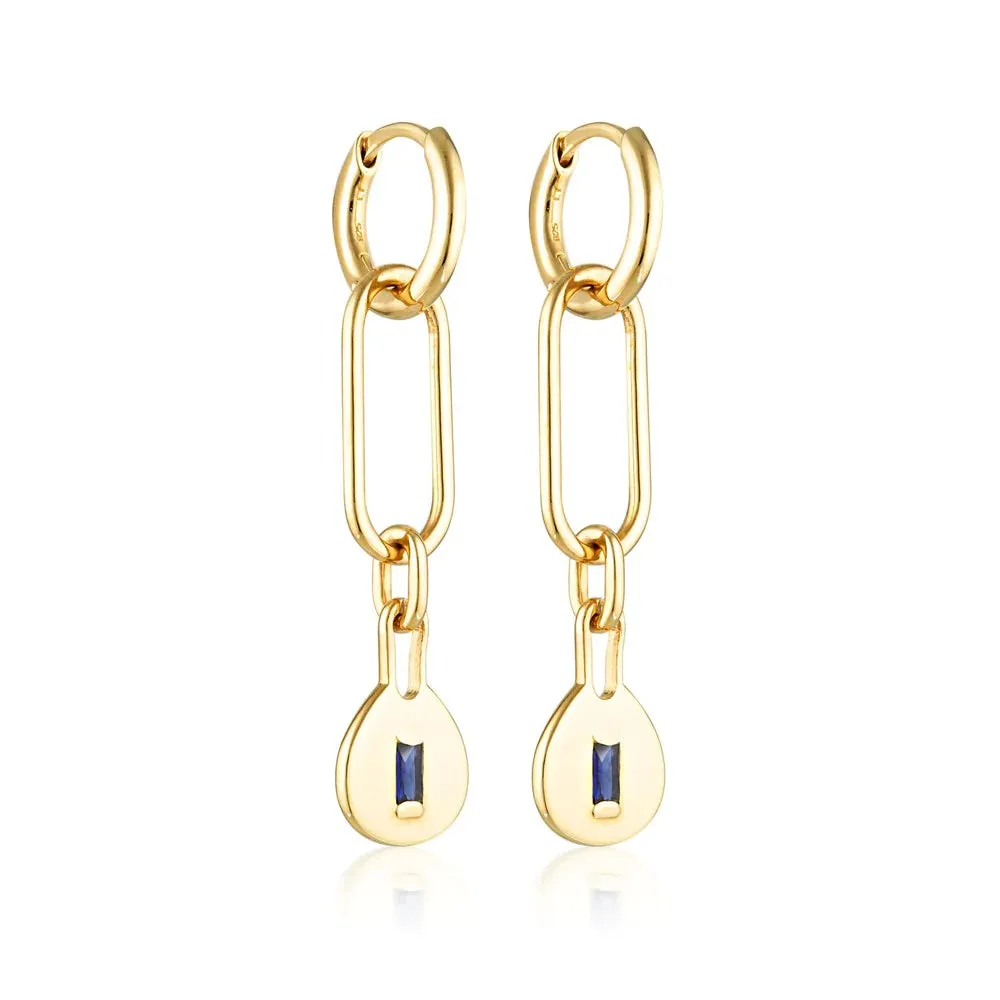 LINDA TAHIJA Muse Link Earring GOLD