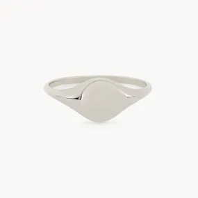 Loyalty signet ring - sterling silver, engravable