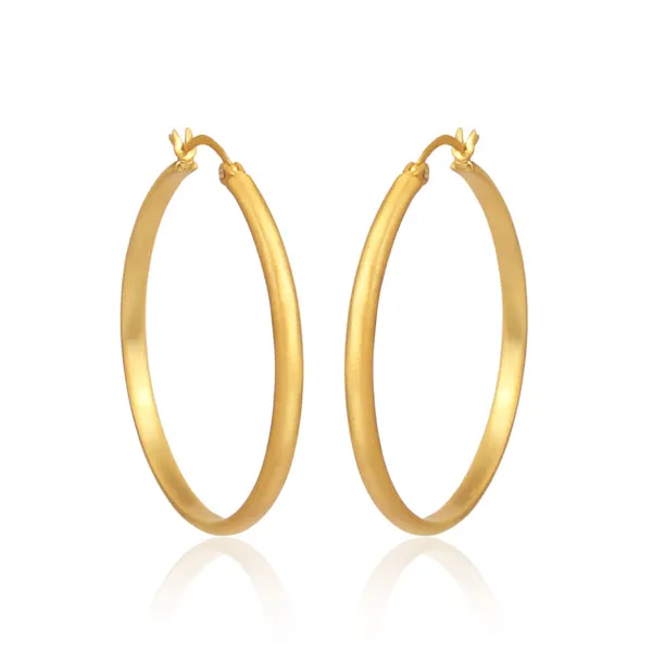 Matte Hoop Earrings