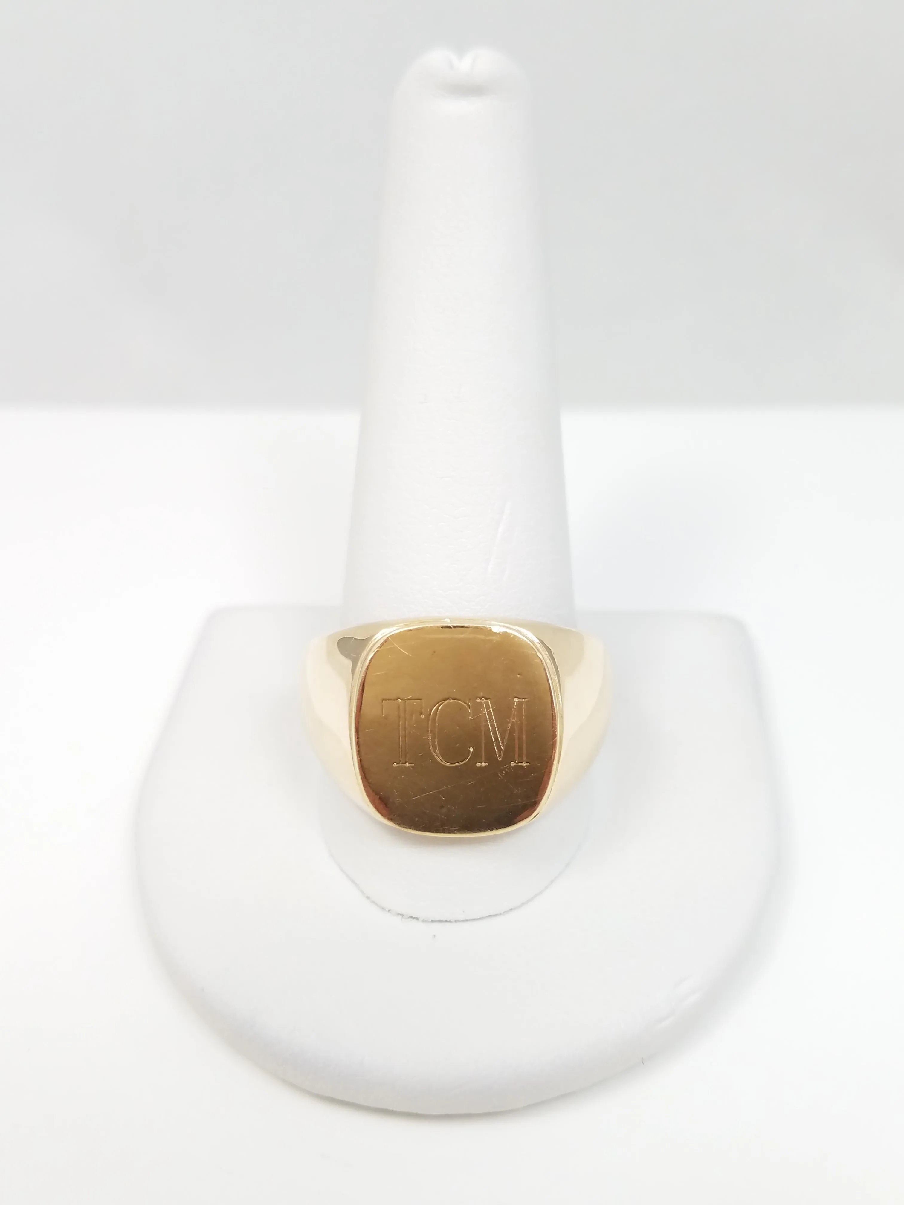 Men's 10k Yellow Gold Signet Ring