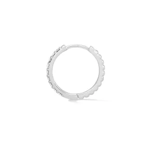 Men's Single White Sapphire Lumiere Hoop