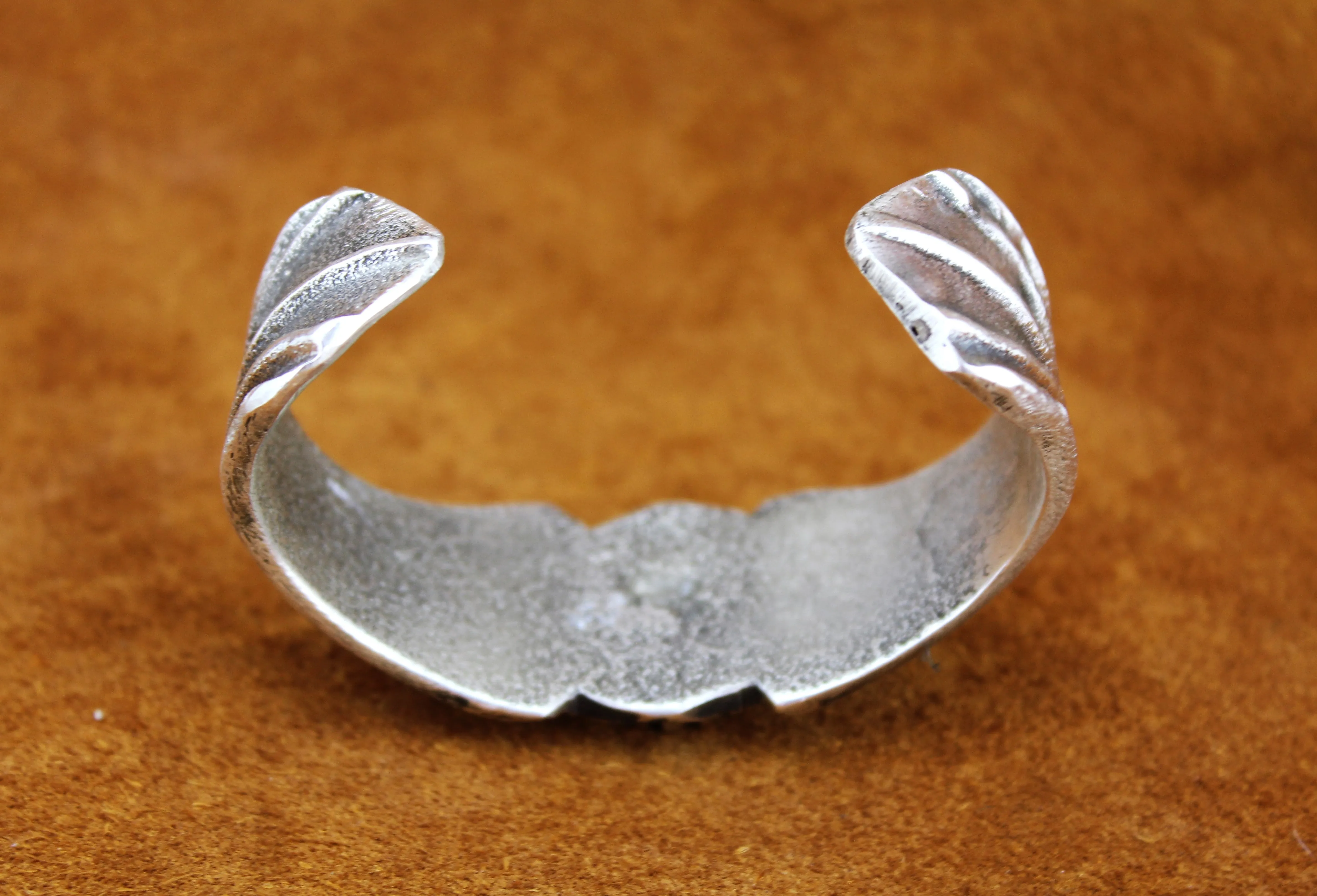 Merlin James Sterling Tufa Cast Bracelet