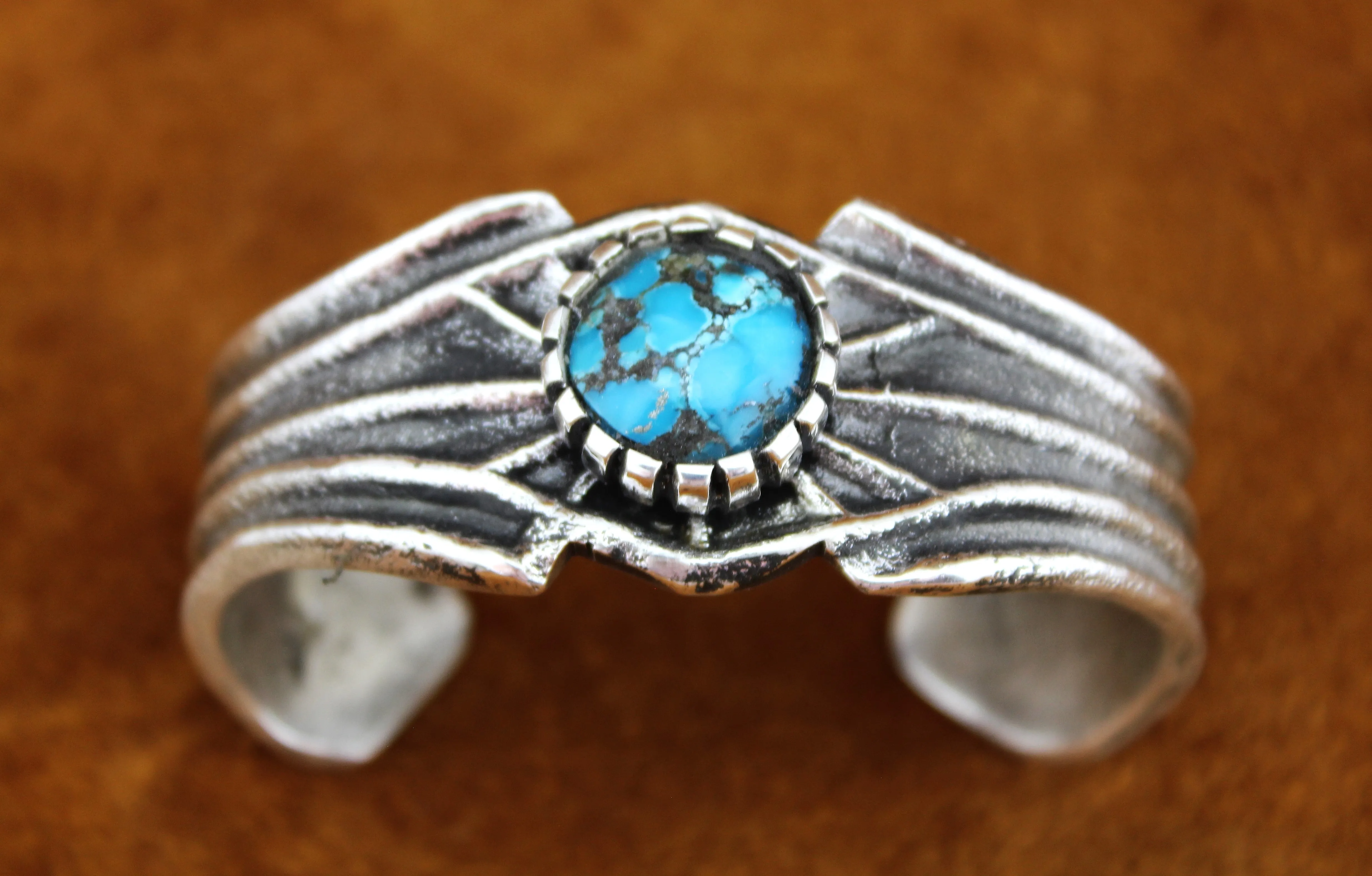 Merlin James Sterling Tufa Cast Bracelet