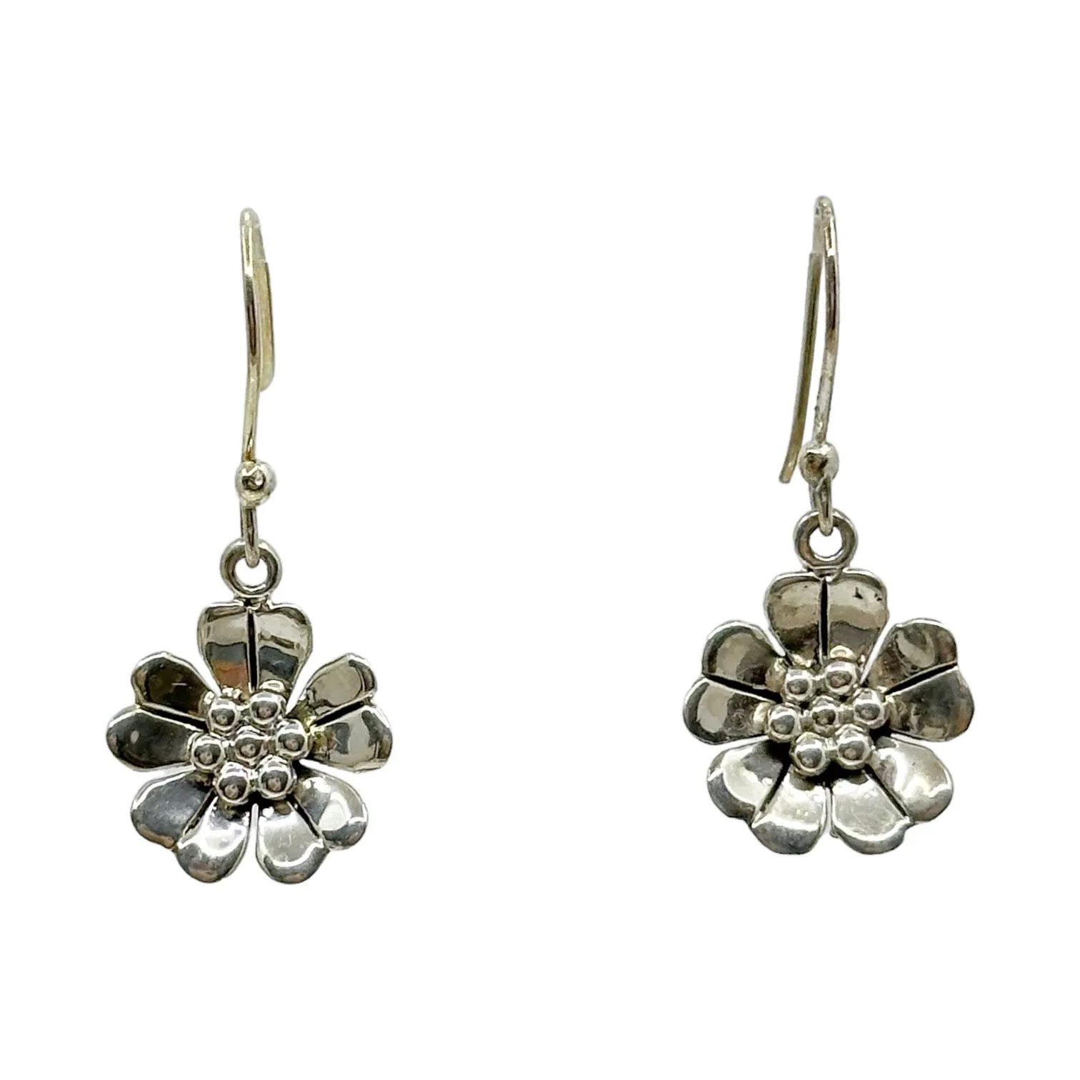 Mexican Sterling silver flower earrings