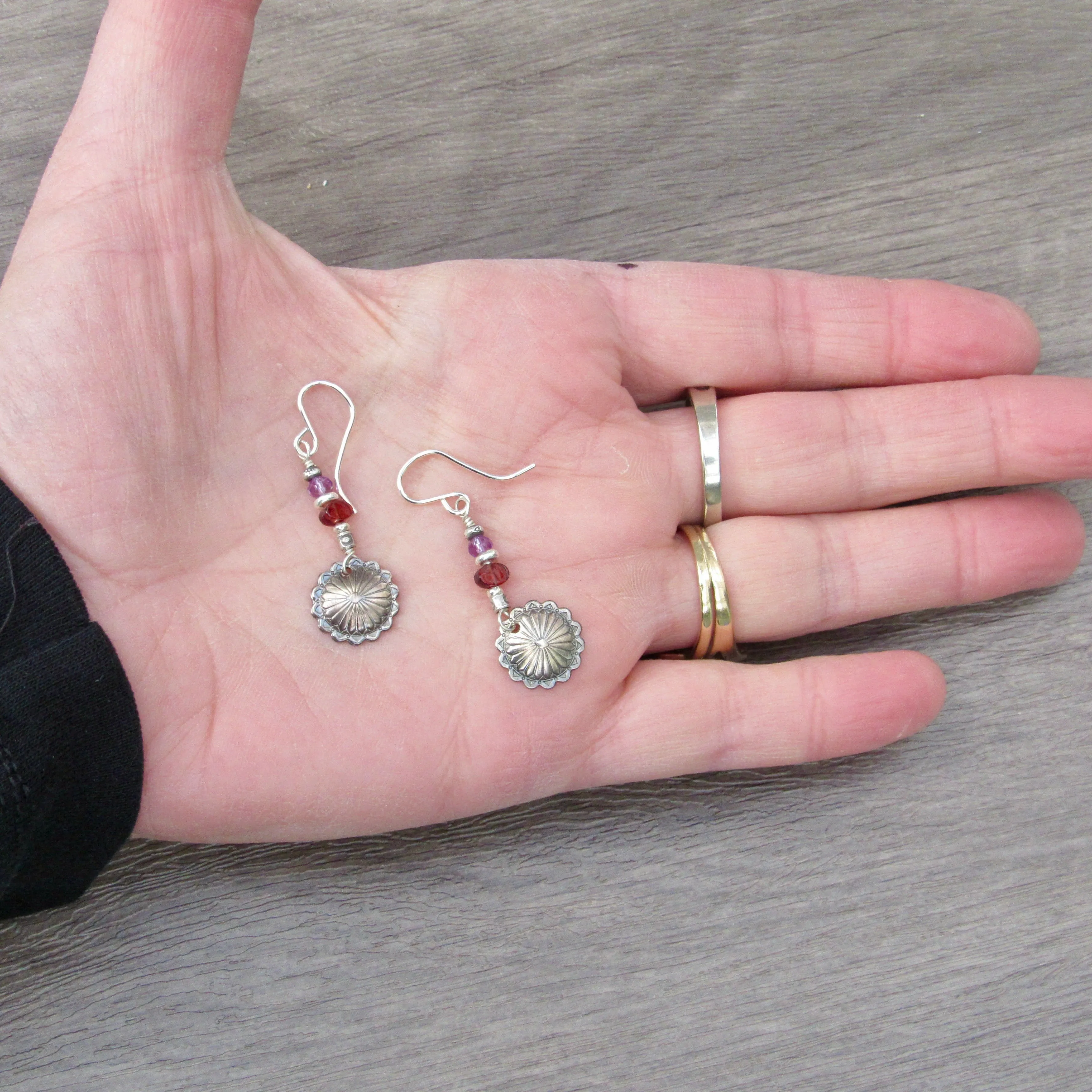 Mini Concho Earrings