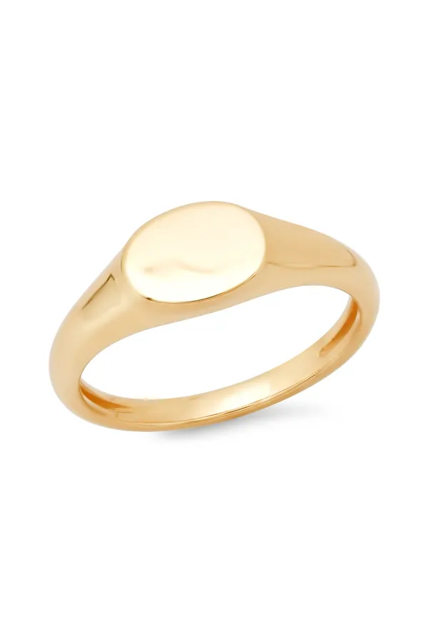 Mini Gold Signet Ring