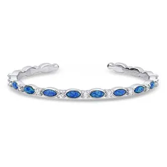 Montana Silversmith Moonlit Night Crystal Opal Cuff Bracelet