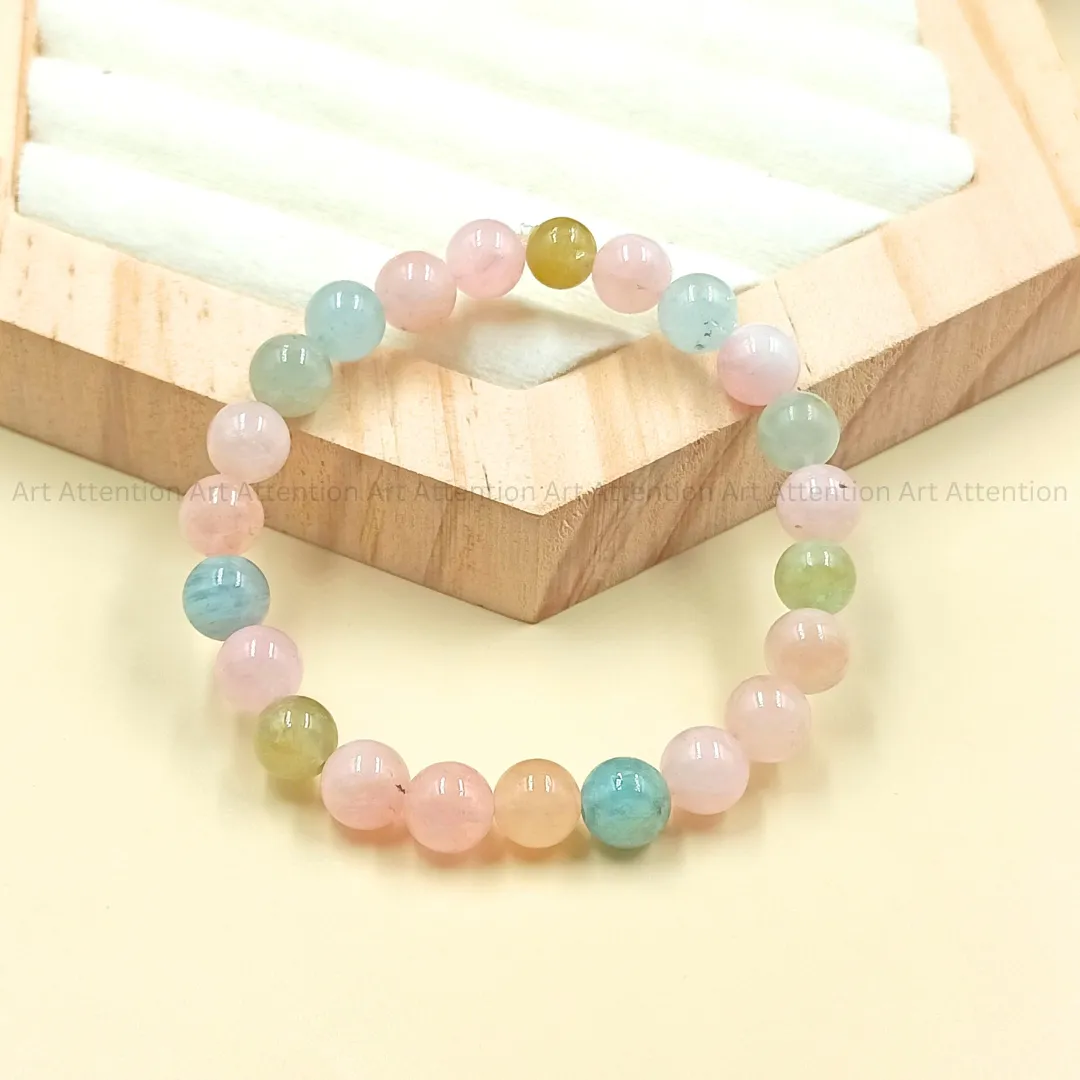 Morganite Crystal Bracelet