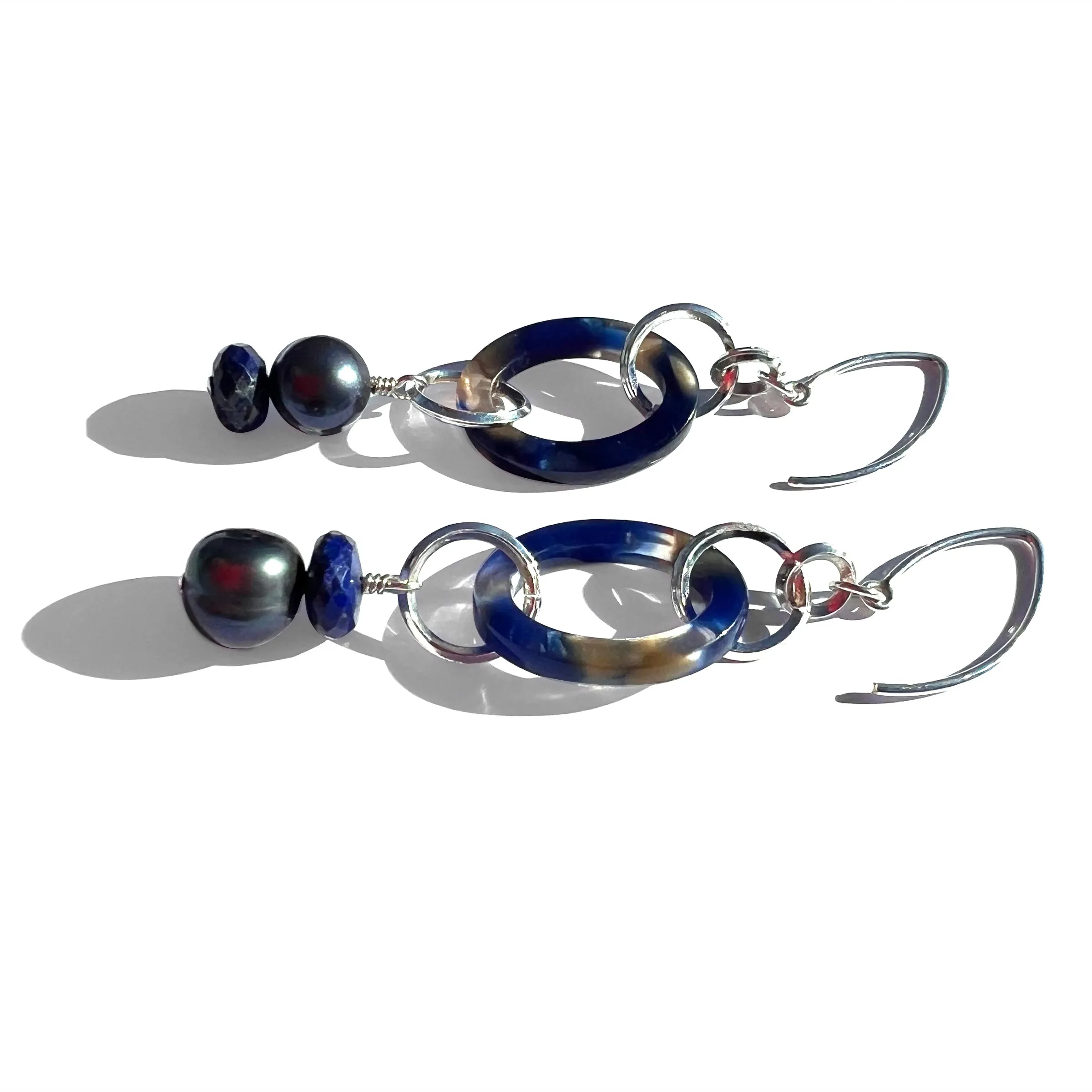 MPR x THE IMAGINARIUM: Ocean with Deep Pearl and Lapis Drop Earrings