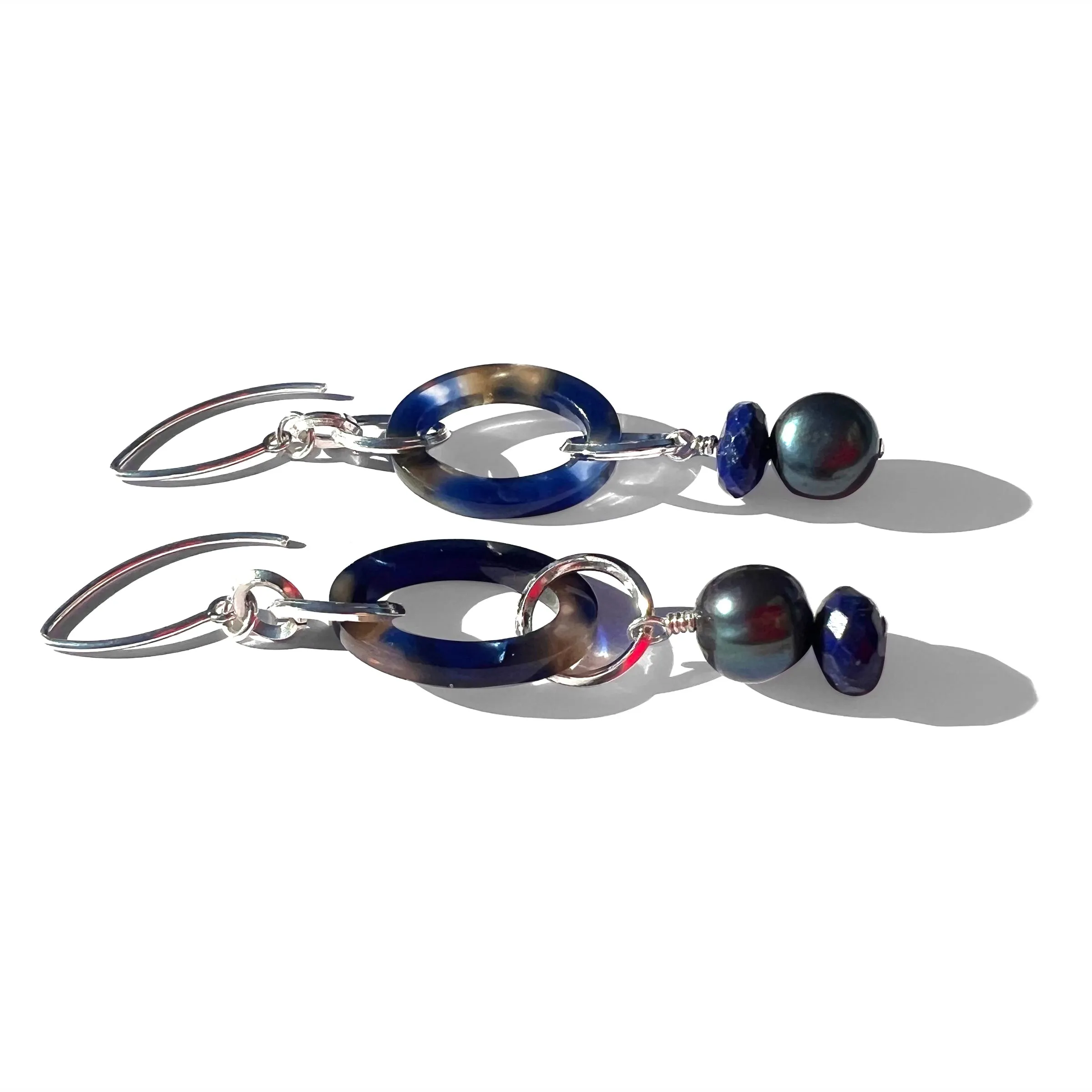 MPR x THE IMAGINARIUM: Ocean with Deep Pearl and Lapis Drop Earrings