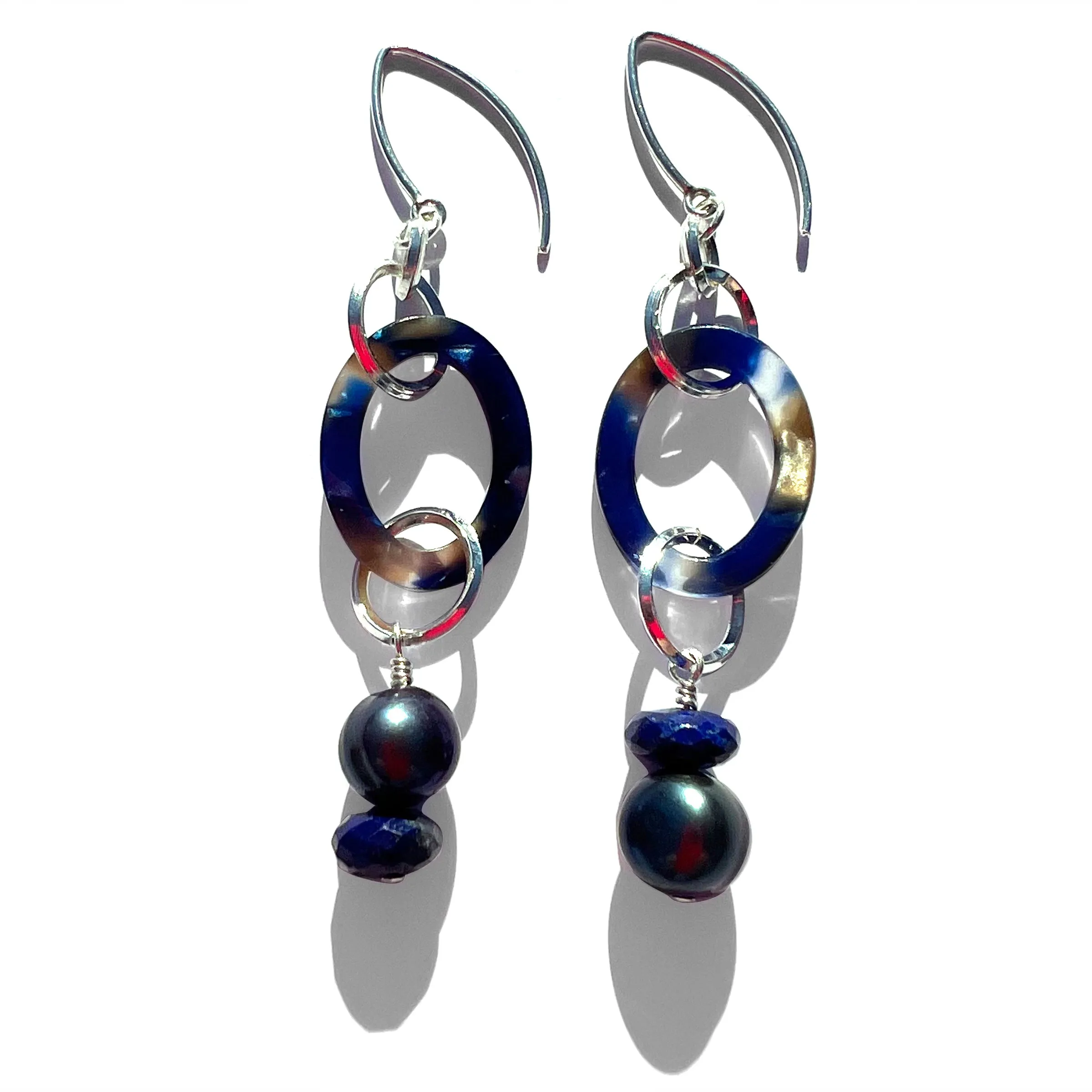 MPR x THE IMAGINARIUM: Ocean with Deep Pearl and Lapis Drop Earrings