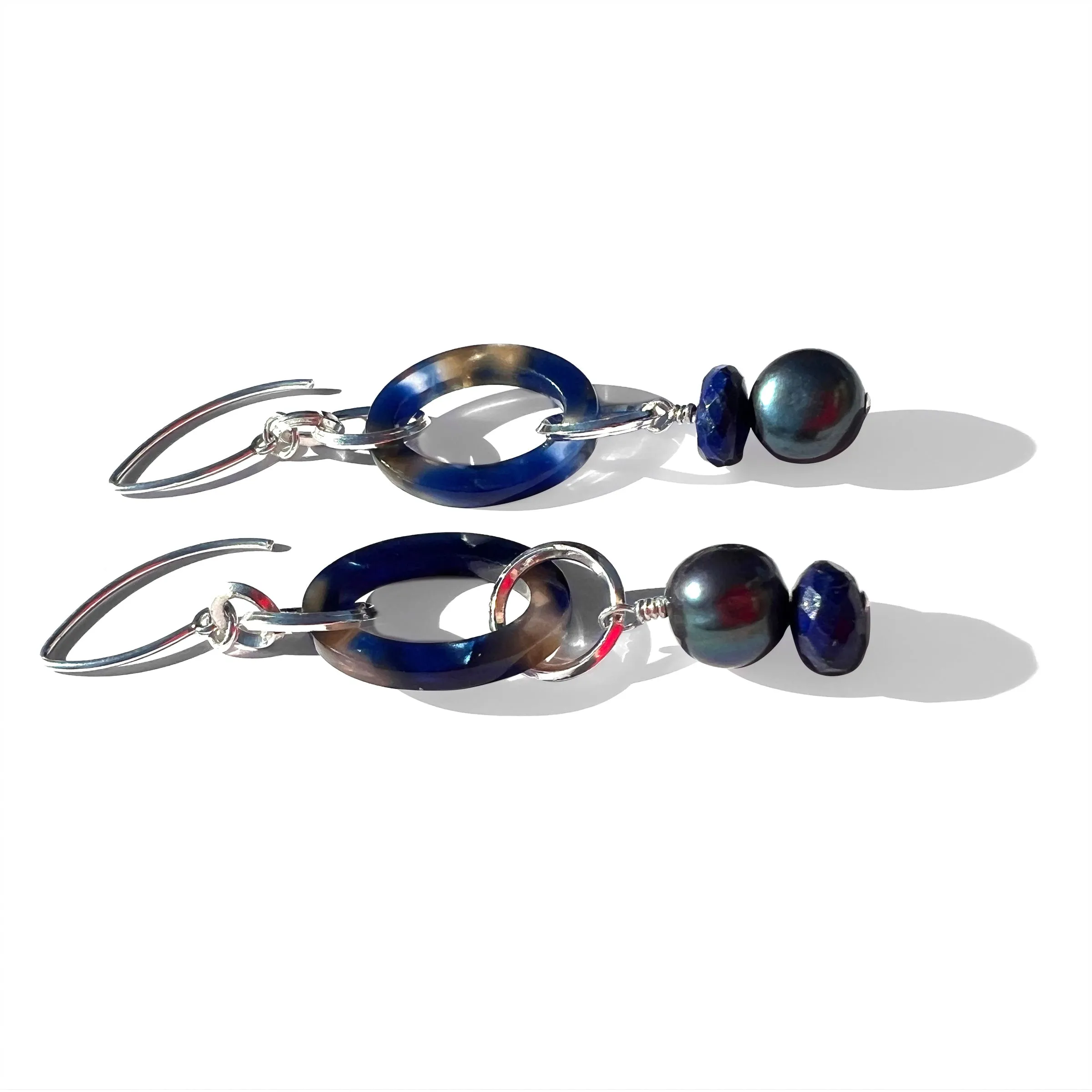 MPR x THE IMAGINARIUM: Ocean with Deep Pearl and Lapis Drop Earrings