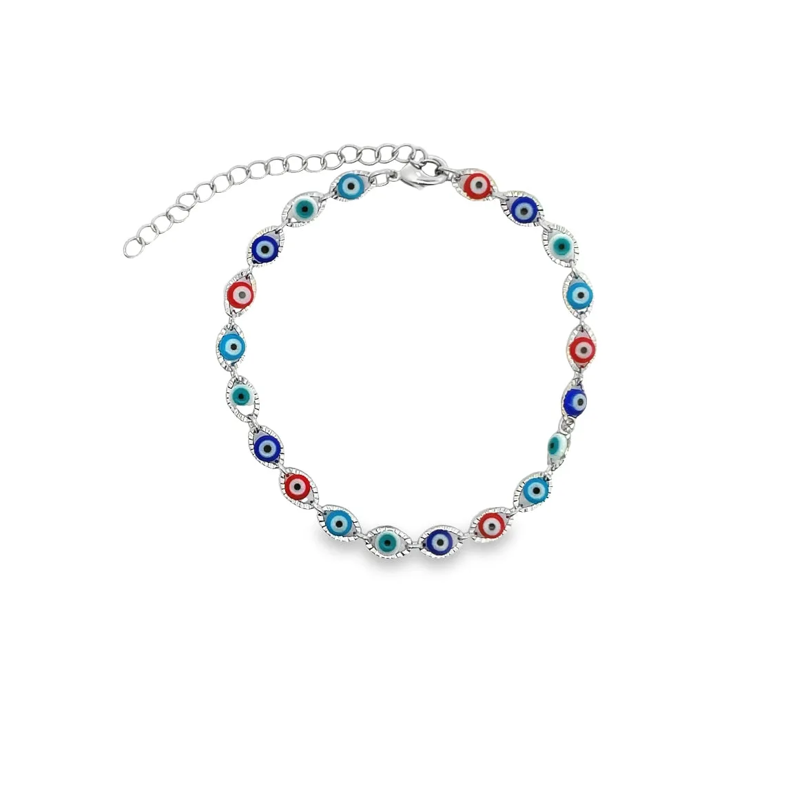 Multicolor Evil Eye Bracelet (I225)