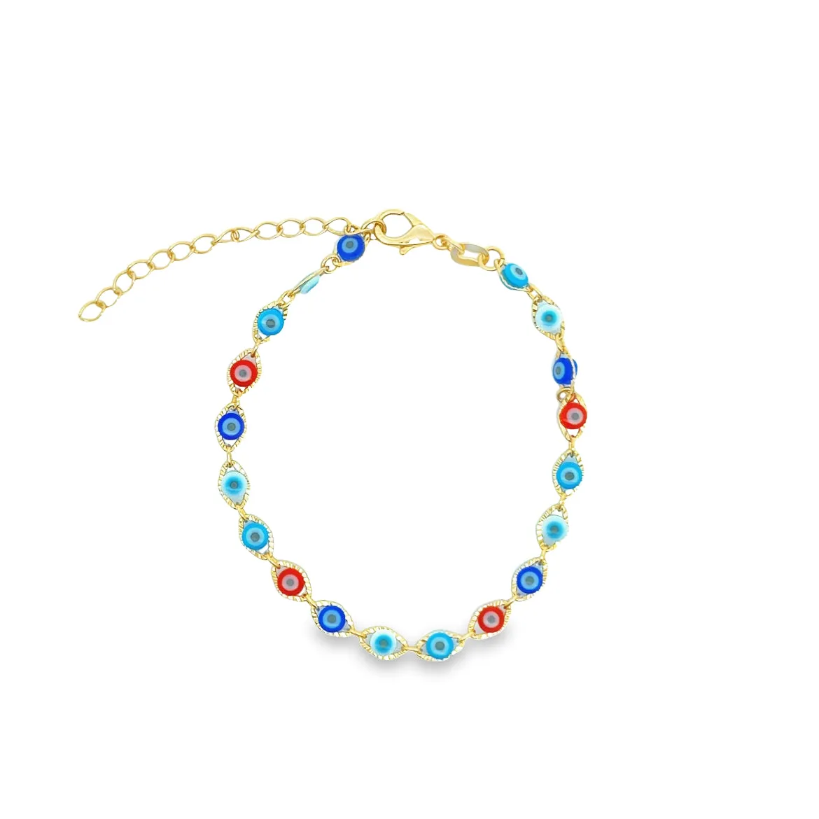 Multicolor Evil Eye Bracelet (I225)