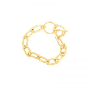 Oval Link Chain Toggle Bracelet