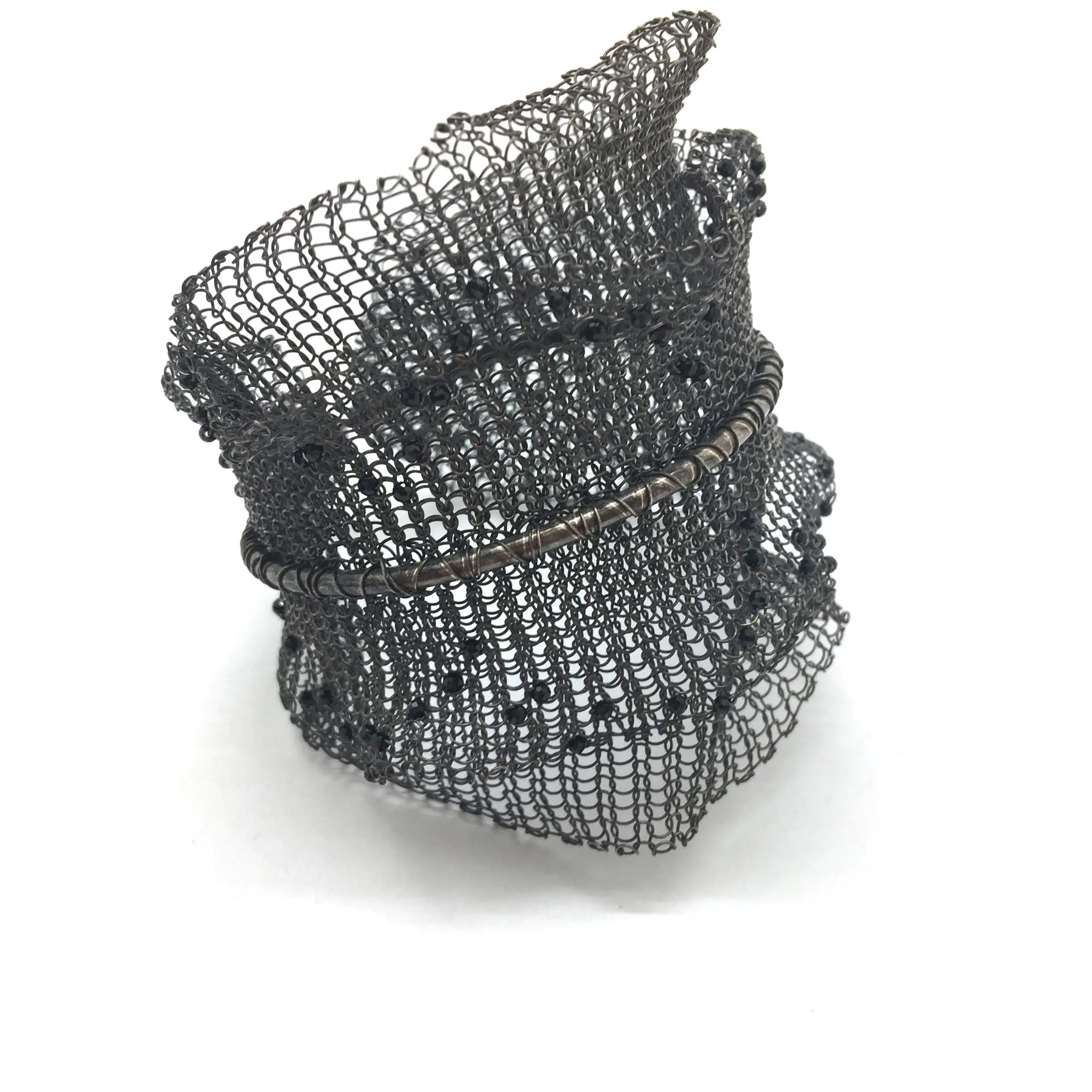 Oxidized Double Layer Cuff - Wide