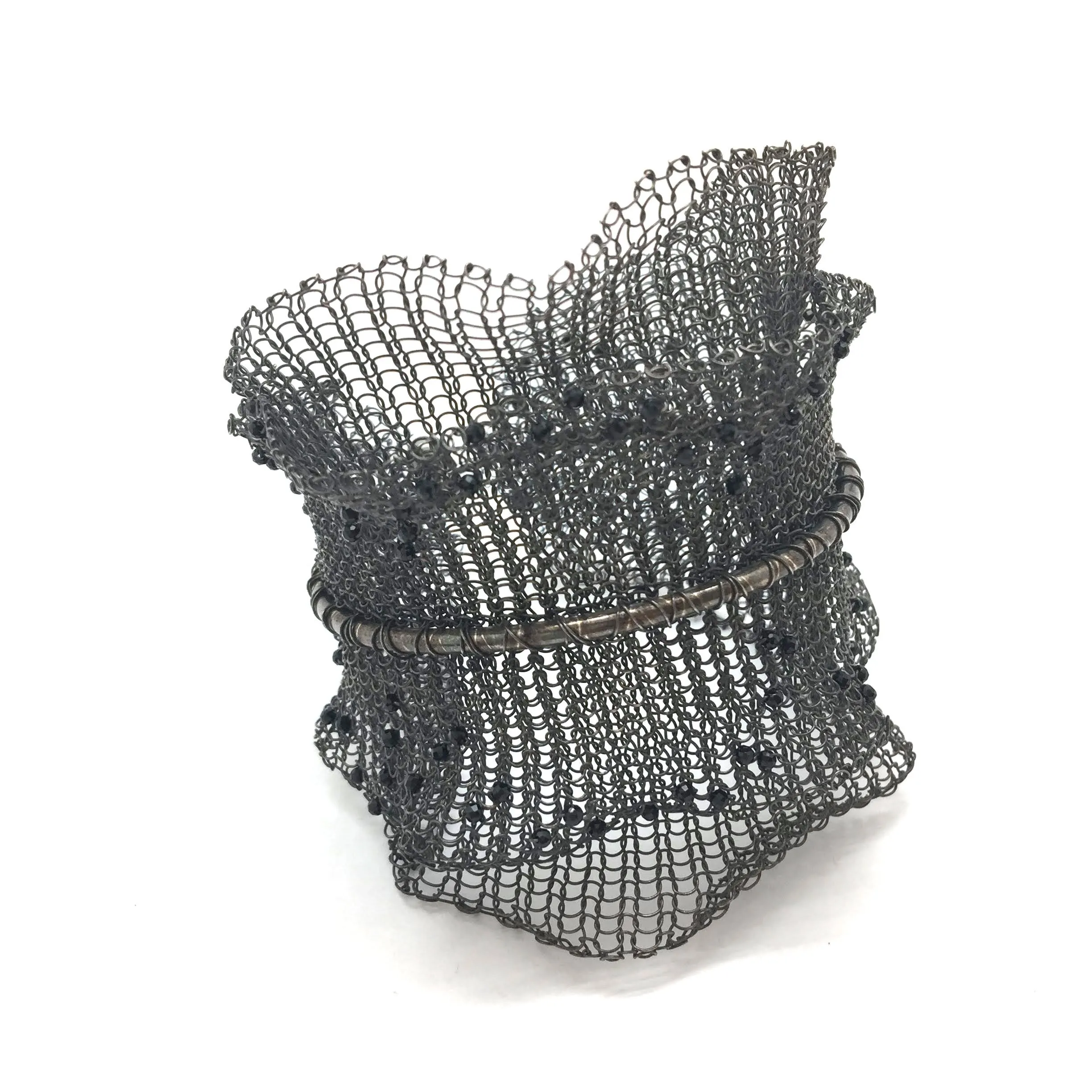 Oxidized Double Layer Cuff - Wide