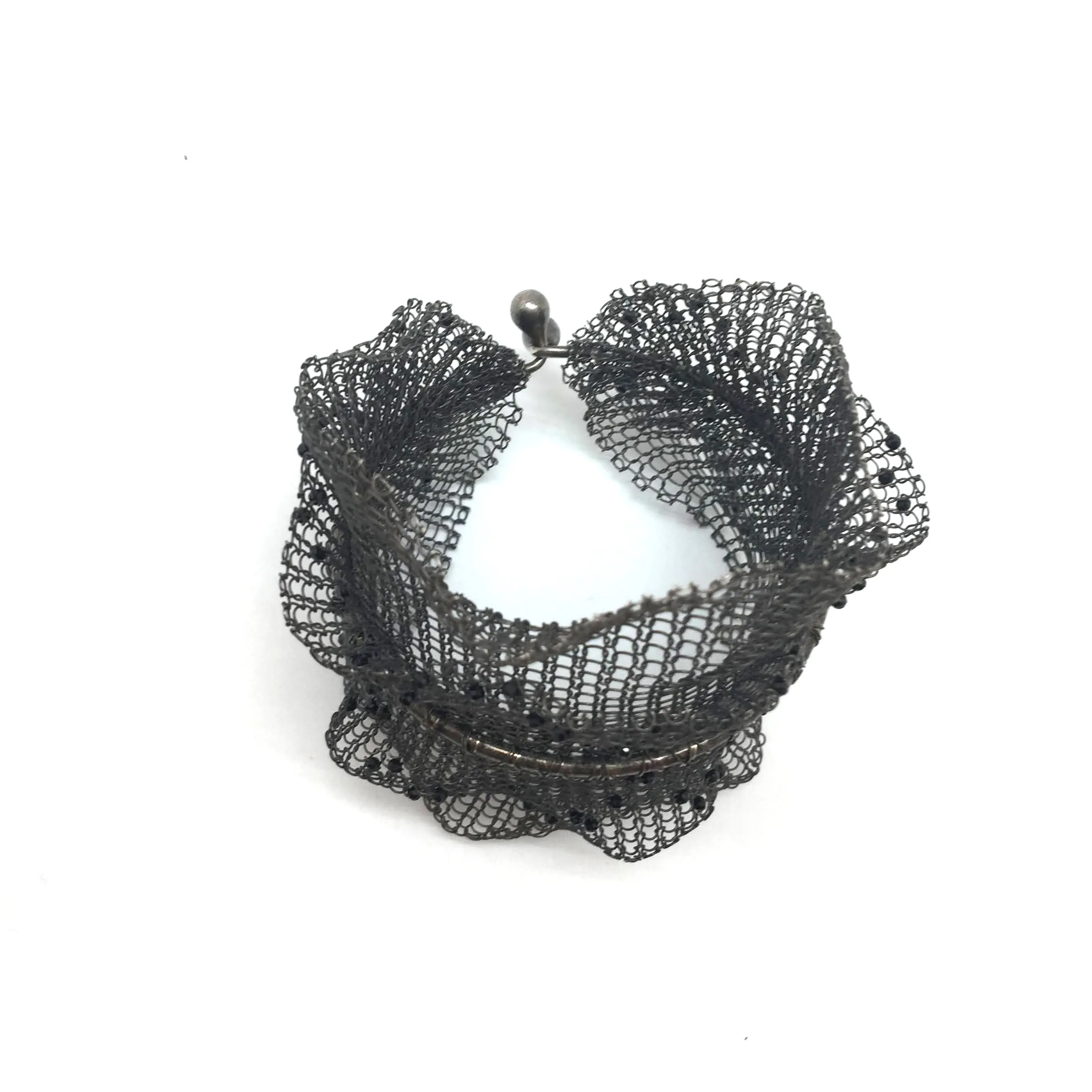 Oxidized Double Layer Cuff - Wide