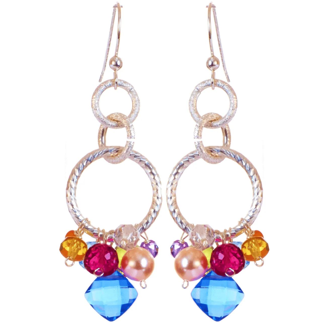 Paige Circle Firework Earrings