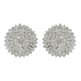 Parley CZ Pave Dome Stud Earrings