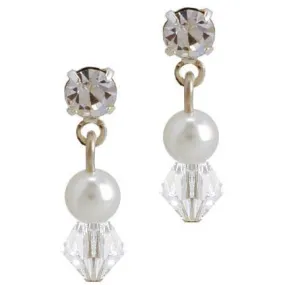 Paulina Crystal and Colored Pearl Earrings