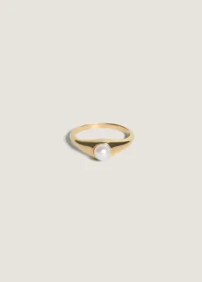 Pearl Signet Ring