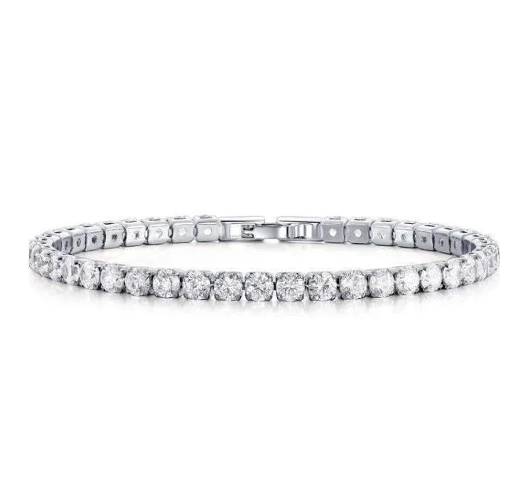 Petite Luxe 4mm Swiss CZ Tennis Bracelet