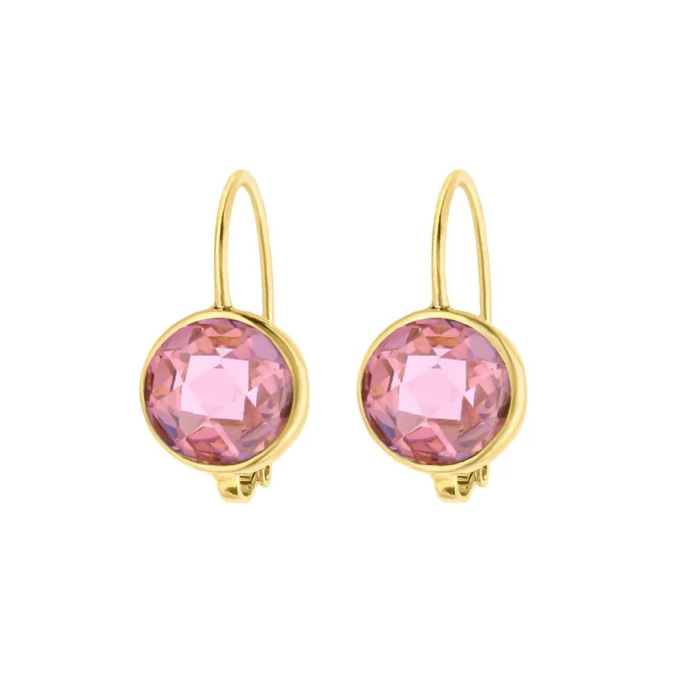 Pink Gemstone Earrings