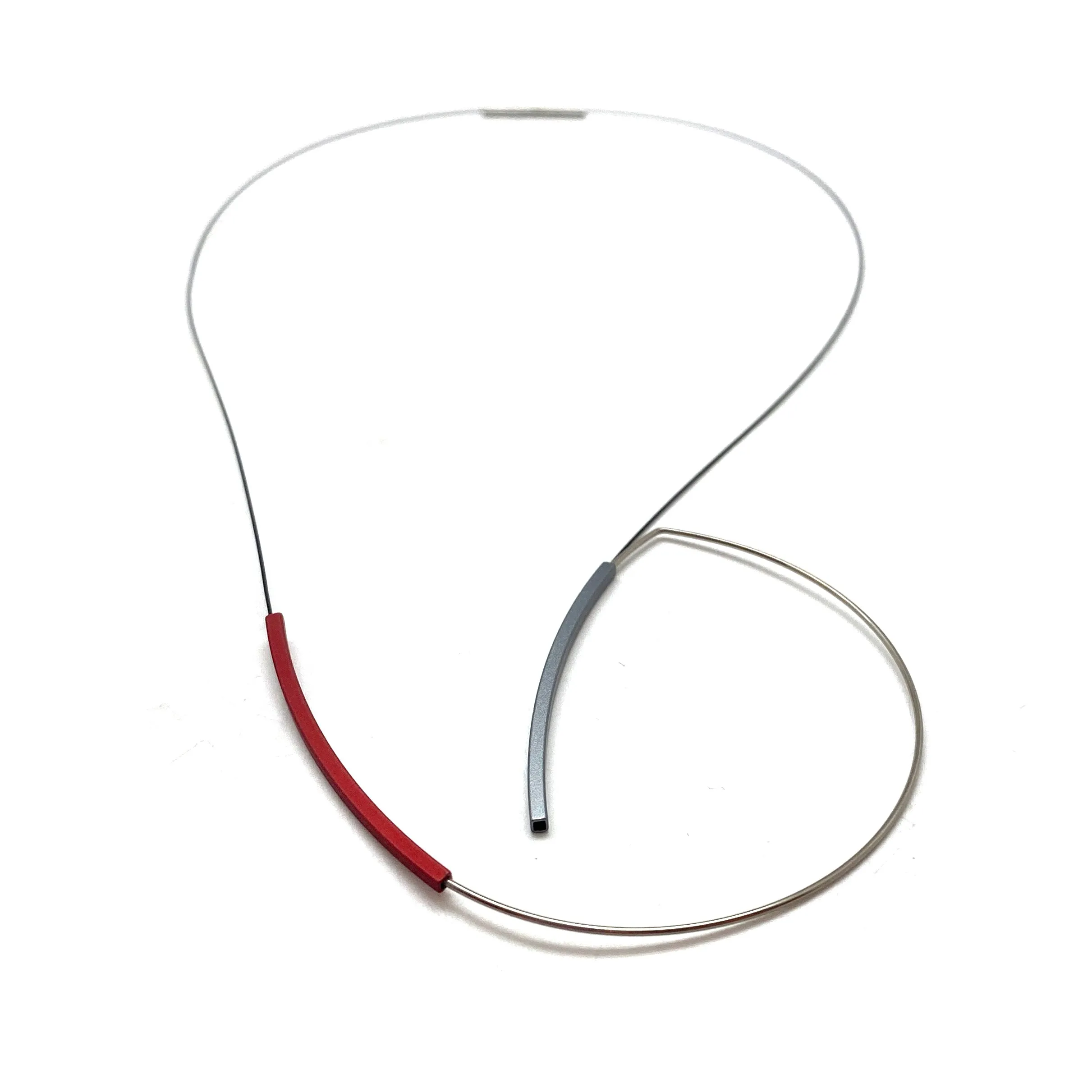 Playful Anodized Aluminum Swoop Collar