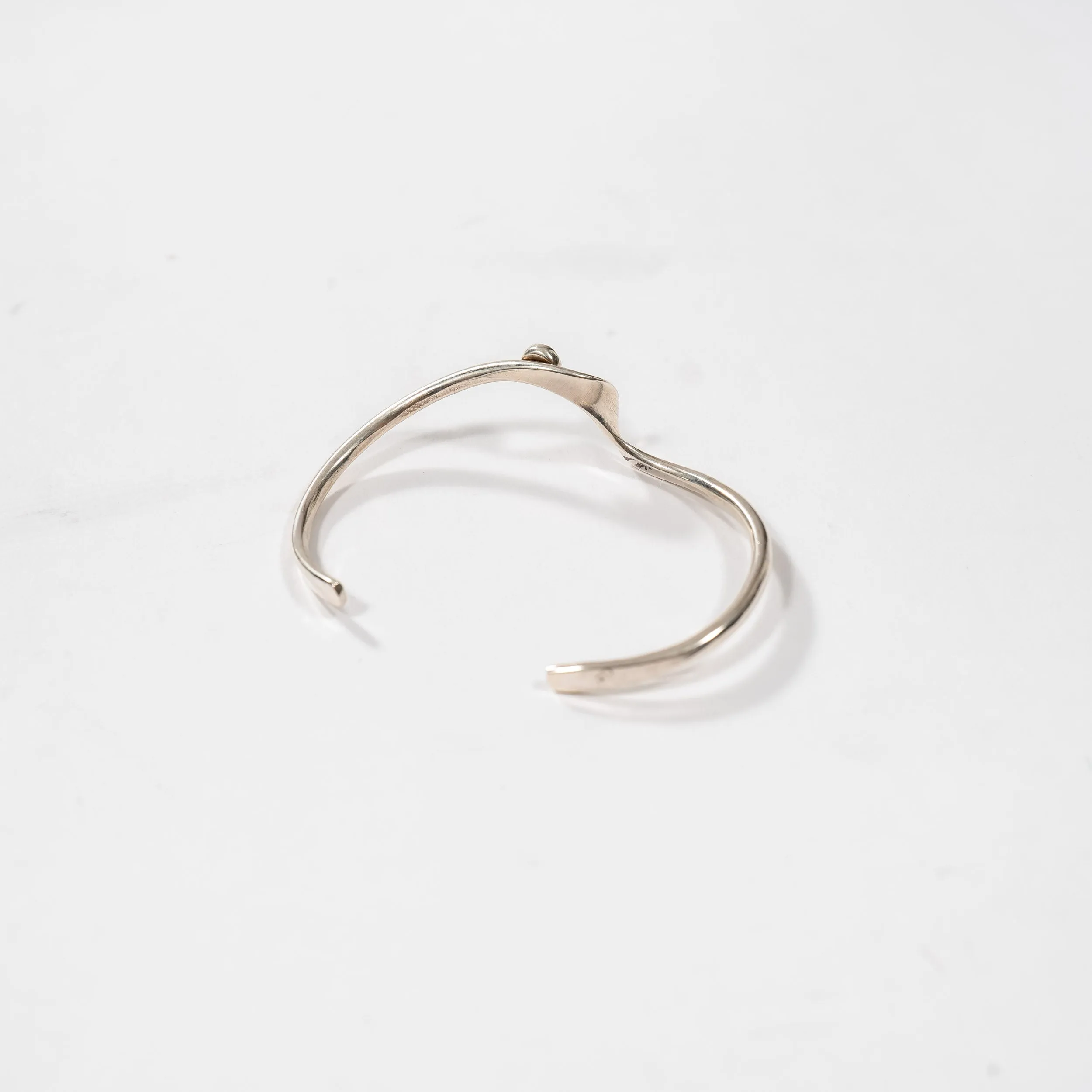 Polished Sterling Silver Wave Bracelet