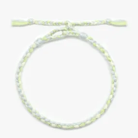 Pranayama Cotton Bracelet (Turquoise/Green/White)